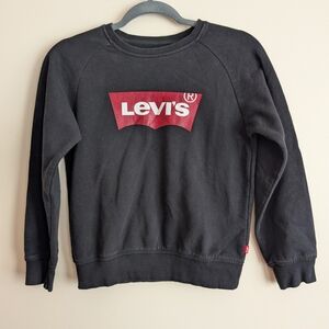 3/15$ Levi's Black Sweatshirt with Red Logo